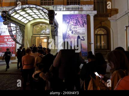 Bukarest, Rumänien - 20. Mai 2017: Lange Nacht der Museen im Nationalen Kunstmuseum Rumäniens für die Öffentlichkeit und die Medien kostenlos geöffnet. Bild für redaktionelle Zwecke Stockfoto