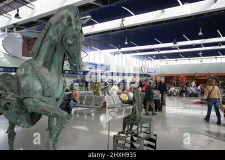 Flughafen Mohammed V, Interior - Casca, Marokko. Stockfoto