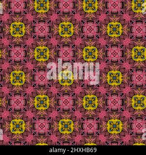 Interessante Formen schaffen eine schöne, symmetrisches Design Pattern, die nahtlos gefliest werden kann Stockfoto