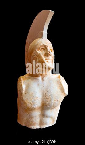 Statue eines Hopliten bekannt als Leonidas gefunden im alten Sparta, 480 B.C. Stockfoto