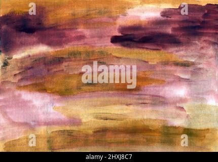 Abstrakte handbemalte Textur. Kreative bunte Aquarell Hintergrund für Design. Stockfoto