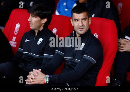 Granada, Spanien. 12. März 2022. 900/Cordon Press La Liga Spanisches Fußballspiel La Liga Granada gegen Elche im Nuevo Los Carmenes Stadium, Granada, 12. März 2022. 900/Cordon Press Credit: CORDON PRESS/Alamy Live News Stockfoto