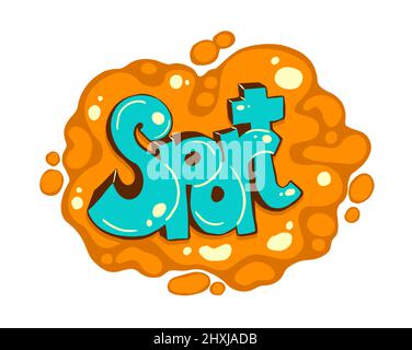 Sporttext. Graffiti. Vektorgrafik Stock Vektor