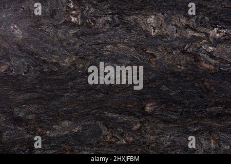 Neue strenge Granitstruktur in schwarzer Farbe. Stockfoto