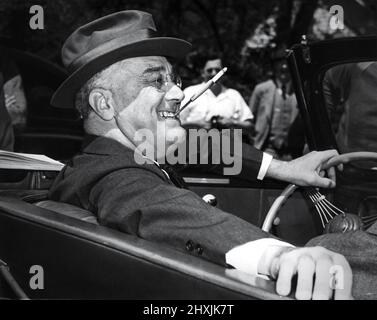 Franklin D. Roosevelt Präsident der Vereinigten Staaten während des Zweiten Weltkriegs Stockfoto