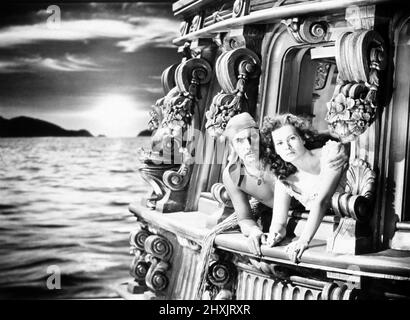 MAUREEN O'HARA und TYRONE POWER in THE BLACK SWAN (1942), Regie Henry KING. Kredit: 20. CENTURY FOX / Album Stockfoto