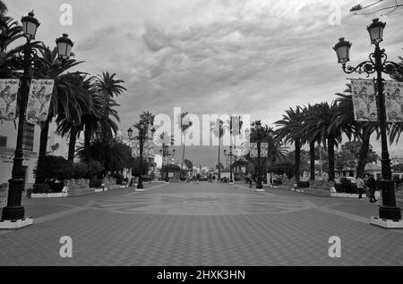 Paseo de la Ribera in Ayamonte, Andalusien, Spanien Stockfoto