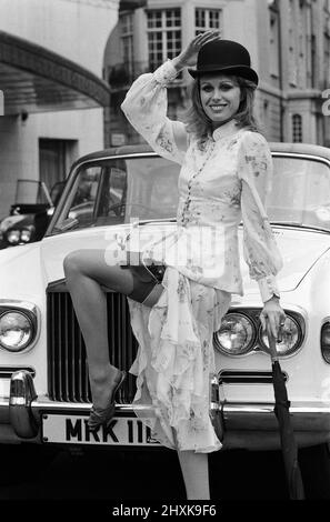 Joanna Lumley, Star der New Avengers. 8.. März 1976. Stockfoto