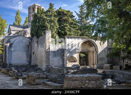 Les Alyscamps, Arles, Provence, Frankreich Stockfoto