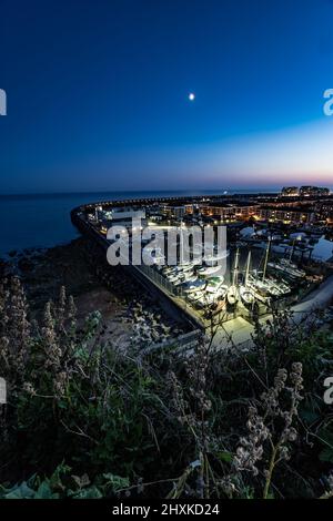 Brighton Marina bei Nacht England Europa Stockfoto