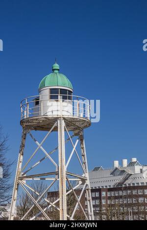 Historischer Stahlturm Bremerhaven im alten Hafen von Bremerhaven, Deutschland Stockfoto