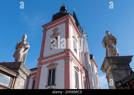 Basilika der Geburt der Jungfrau Maria in Mariazell, Österreich Stockfoto