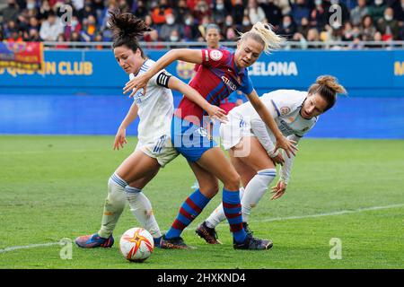 Barcelona, Spanien. 13. März 2022. Rolfo im Einsatz beim Primera Division Femenina RFEF-Spiel zwischen FC Barcelona Women und Real Madrid CF im Johan Cruyff Stadium in Barcelona, Spanien. Quelle: Christian Bertrand/Alamy Live News Stockfoto