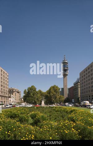 ENTEL TOWER AVENIDA O HIGGINS SANTIAGO CHILE Stockfoto