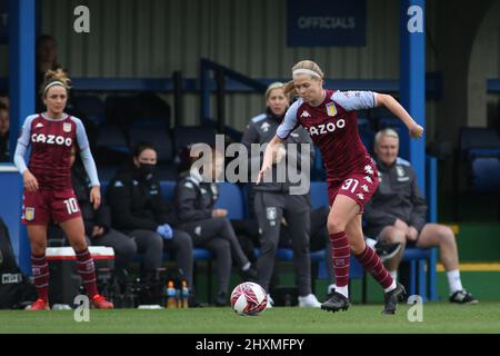 Ruesha Littlejohn (#31 Aston Villa) Managerin Carla ward (Aston Villa), die während des Spiels der FA Barclays Womens Super League und#XA zwischen Chelsea und der Aston Villa in Kingsmeadow in London, England, zugegen war. Pedro Soares/SPP Stockfoto