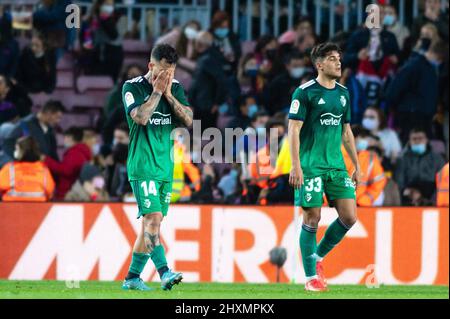 Barcelona, Spanien. 13. März 2022. La Liga Spanisches Fußballspiel La Liga FC Barcelona gegen Osasuna im Camp Nou Stadion, Barcelona 13. März 2022. 900/Cordon Press Credit: CORDON PRESS/Alamy Live News Stockfoto
