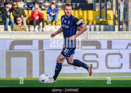 Pisa, Italien. 13. März 2022. George Puscas (Pisa) während AC Pisa vs US Cremonese, Italienischer Fußball Serie B Spiel in Pisa, Italien, März 13 2022 Quelle: Independent Photo Agency/Alamy Live News Stockfoto