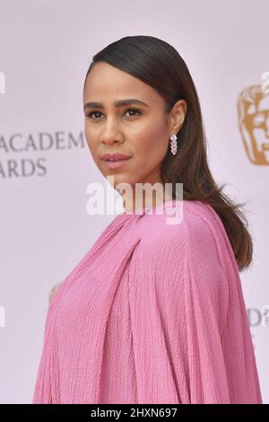 London, England, 13. März 2022. Zawe Ashton nimmt am 13. März 2022 an den EE British Academy Film Awards 2022 (BAFTA) in der Royal Albert Hall in London, England, Teil. Foto von Aurore Marechal/ABACAPRESS.COM Quelle: Abaca Press/Alamy Live News Stockfoto