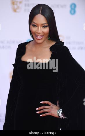 London, Großbritannien. 13. März 2022. Das britische Model Naomi Campbell nimmt am Sonntag, den 13. März 2022, an den EE British Academy Film Awards in der Royal Albert Hall, London, Teil. Foto von Rune Hellestad/UPI Credit: UPI/Alamy Live News Stockfoto