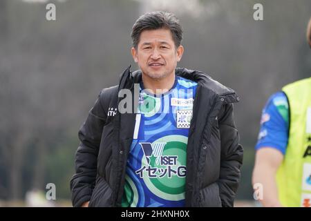 Kazuyoshi Miura (), 13. MÄRZ 2022 - Japan Football League 2022 Spiel zwischen Suzuka Point Getters 2-0 Reinmeer Aomori im Yokkaichi Central Ryokuchi Park, Mie, Japan. (Foto vonSportsPressJP/AFLO) Stockfoto