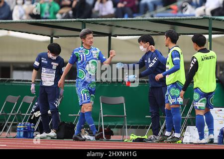 Kazuyoshi Miura (), 13. MÄRZ 2022 - Japan Football League 2022 Spiel zwischen Suzuka Point Getters 2-0 Reinmeer Aomori im Yokkaichi Central Ryokuchi Park, Mie, Japan. (Foto vonSportsPressJP/AFLO) Stockfoto
