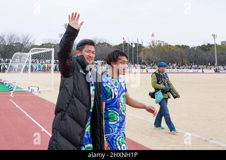 Kazuyoshi Miura (), 13. MÄRZ 2022 - Japan Football League 2022 Spiel zwischen Suzuka Point Getters 2-0 Reinmeer Aomori im Yokkaichi Central Ryokuchi Park, Mie, Japan. (Foto vonSportsPressJP/AFLO) Stockfoto