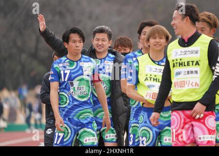 Kazuyoshi Miura (), 13. MÄRZ 2022 - Japan Football League 2022 Spiel zwischen Suzuka Point Getters 2-0 Reinmeer Aomori im Yokkaichi Central Ryokuchi Park, Mie, Japan. (Foto vonSportsPressJP/AFLO) Stockfoto