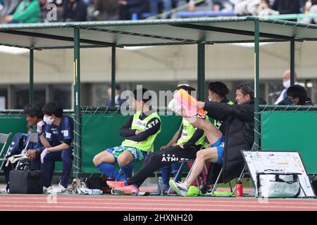 Kazuyoshi Miura (), 13. MÄRZ 2022 - Japan Football League 2022 Spiel zwischen Suzuka Point Getters 2-0 Reinmeer Aomori im Yokkaichi Central Ryokuchi Park, Mie, Japan. (Foto vonSportsPressJP/AFLO) Stockfoto