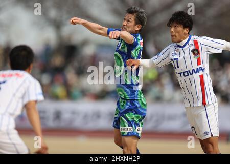 Kazuyoshi Miura (), 13. MÄRZ 2022 - Japan Football League 2022 Spiel zwischen Suzuka Point Getters 2-0 Reinmeer Aomori im Yokkaichi Central Ryokuchi Park, Mie, Japan. (Foto vonSportsPressJP/AFLO) Stockfoto