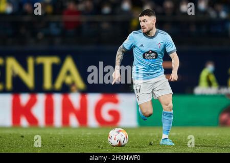 12.. März 2022; Estadio La Ceramica, Vila Real, Spanien; La Liga Football, Villarreal CF gegen RC Celta de Vigo; Javier Galan von RC Celta Stockfoto