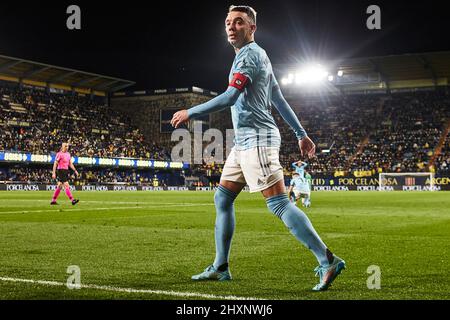 12.. März 2022; Estadio La Ceramica, Vila Real, Spanien; La Liga Football, Villarreal CF gegen RC Celta de Vigo; Iago Aspas von RC Celta Stockfoto