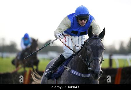 Aktenfoto vom 17-02-2022 von Silver Shade, einem Tipp für den 2,20 in Stratford. Bilddatum: Donnerstag, 17. Februar 2022. Ausgabedatum: Montag, 14. März 2022. Stockfoto