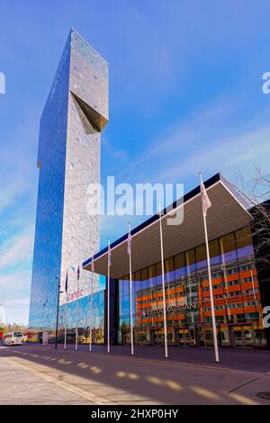 Scandic Victoria Hotel und Kista Messehalle, Stockholm, Schweden. Stockfoto