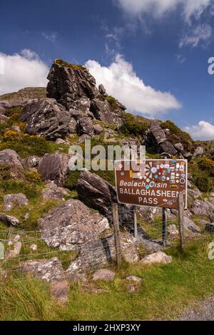 Ballaghasheen Pass, County Kerry, Irland Stockfoto