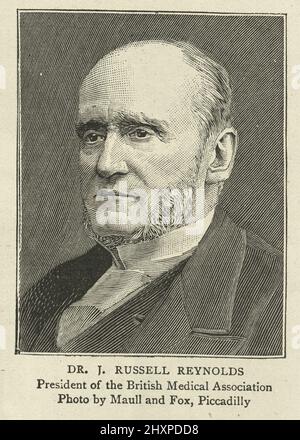 Sir John Russell Reynolds, 1. Baronet war ein britischer Neurologe und Arzt. Stockfoto