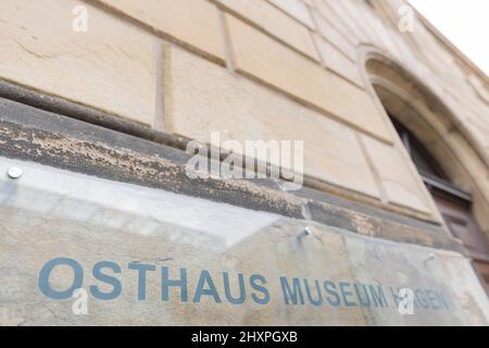 Hagen, Deutschland. 14. März 2022. Das Osthaus Museum Hagen. Quelle: Rolf Vennenbernd/dpa/Alamy Live News Stockfoto