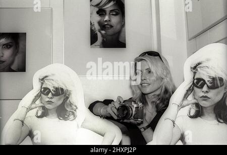 Debbie Harry und Blondie bei der Eröffnung der Fotoausstellung in London 1978 Stockfoto