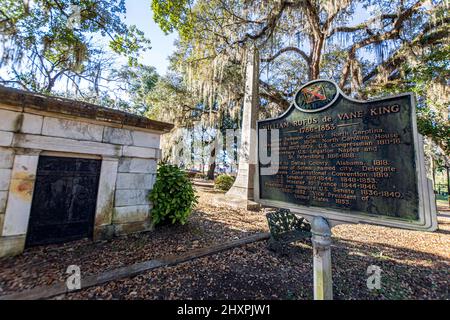 Selma, Alabama, USA-1. März 2022: Krypta-Ruhort von William Rufus de Vane King, ehemaliger Vizepräsident der Vereinigten Staaten und Gründer von Selm Stockfoto