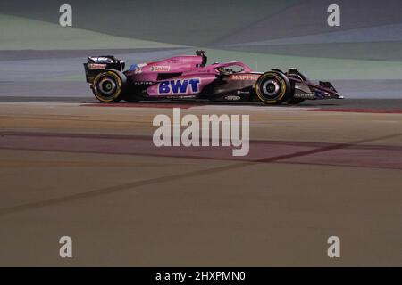 Bahrain International Circuit, Sakhir, Bahrain am 12. März 2022 Fernando Alonso 14 (SPA), Alpine A522 während Tag 3 FORMEL 1 ARAMCO VOR DER SAISON TESTS 2022 Eleanor Hoad Stockfoto
