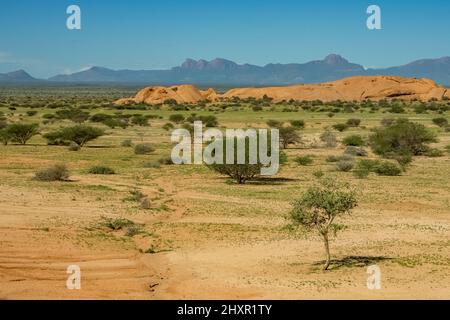 Namibia, Landschaft im Damaraland Stockfoto