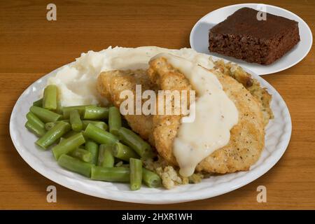 Panierter Schweinelende Stockfoto