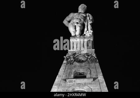 Herkules In Kassel Bei Nacht Stockfoto