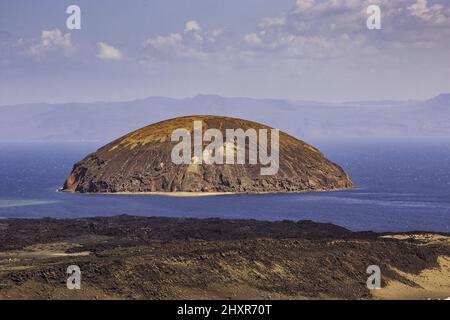 Guinni Koma und Golf von Tadjoura Landschaft Stockfoto
