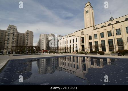 Rathaus Von Villeurbanne Stockfoto