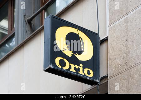 VALENCIA, SPANIEN - 10. MÄRZ 2022: Orio ist ein baskisches Restaurant. Es gehört zur Sagardi Group Stockfoto