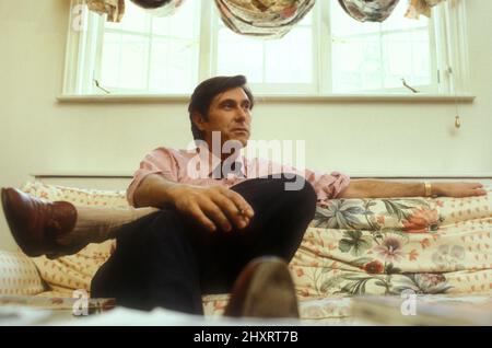 Bryan Ferry zu Hause in London 1982 Stockfoto