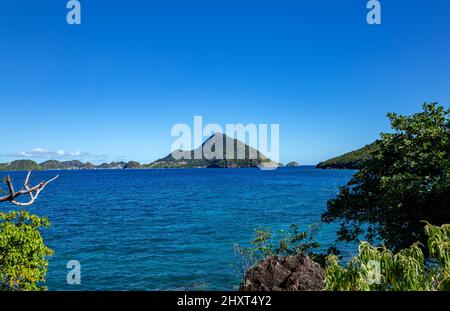 Insel Terre-de-Haut, Iles des Saintes, Les Saintes, Guadeloupe, kleine Antillen, Karibik. Stockfoto