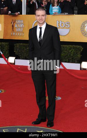 Justin Timberlake bei den Annual Screen Actors Guild (sag) Awards 17. im Shrine Exposition Center in Los Angeles, CA, USA Stockfoto