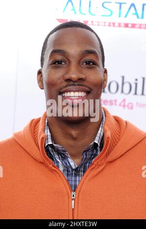 Dwight Howard beim T-Mobile NBA All-Star Game 2011 in La Live, Los Angeles. Stockfoto