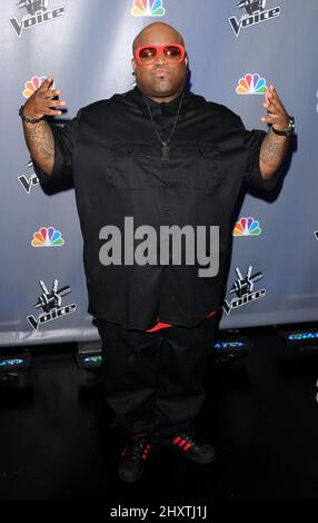 CEE Lo Green beim Pressejunket für „The Voice“ in den LA Center Studios am 15. März 2011 in Los Angeles, Kalifornien. Stockfoto